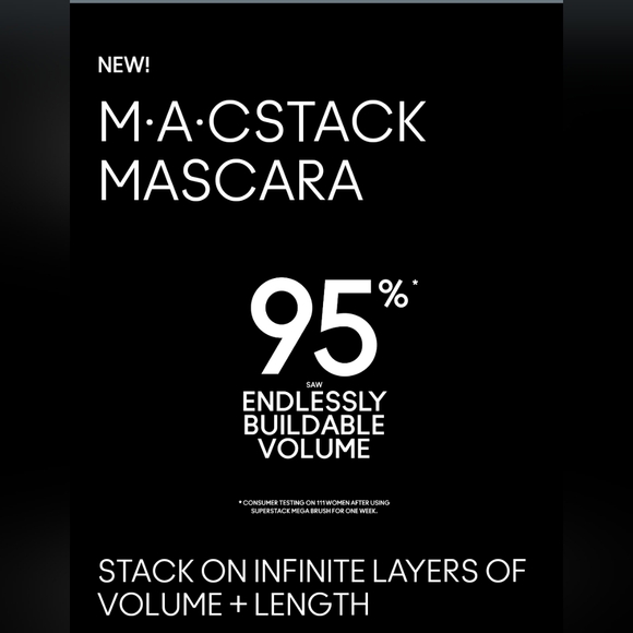 Mac Cosmetics MAC Stack Mascara Mega | Full Size | Brand New in Box | Authentic - Picture 4 of 12